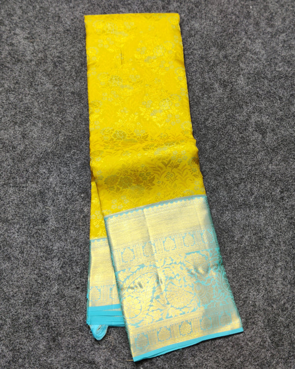 Kanchi Meenakari Brocade Pure handloom Silk Saree - KMP3209