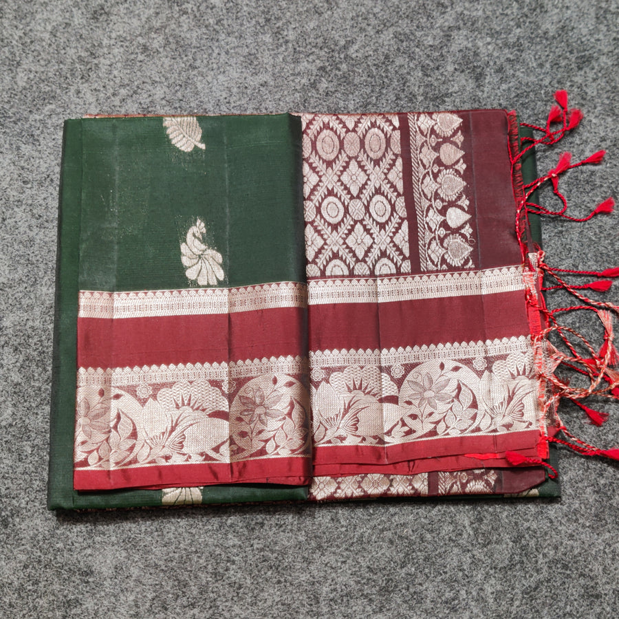 Vintage Lightweight Gap border pattu - LWP424