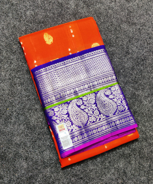 Kanchi pure kuttu border Saree - KMP816