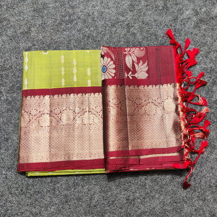 Meenakari kanchi lightweight pattu Saree - KMP3174