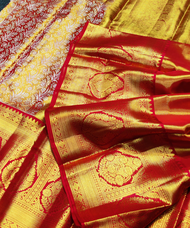 Kanchi Pattu Wedding Sarees @30% Off -KMP966