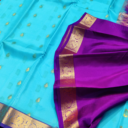 Kanchipattu small border saree - KMP201