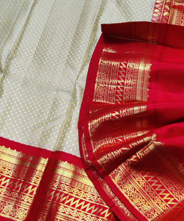 Kanchi pure kuttu border Saree - KMP1291