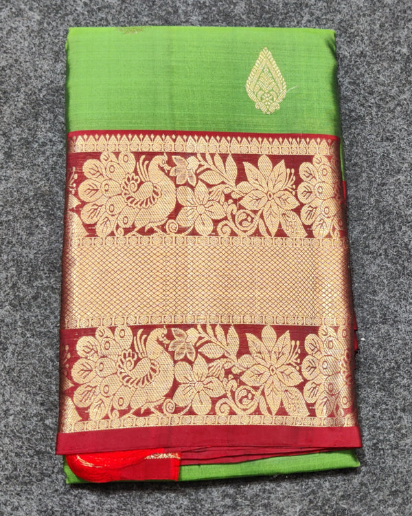 Kanchi Vintage Gap border pattu - KMP248