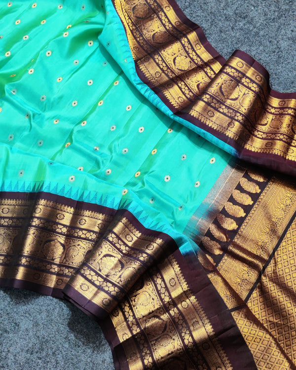 Gadwal Handloom pure silk- GPS47