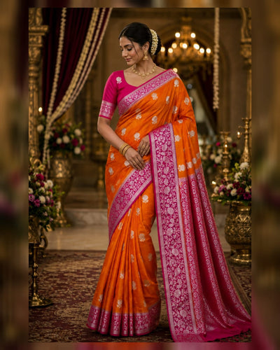 Mashru Silk Saree- MS10