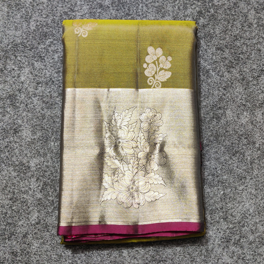 Lightweight pattu Scurt Border Saree - LWP412