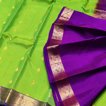 Kanchipattu small border saree - KMP203