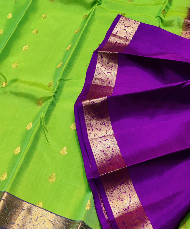 Kanchipattu small border saree - KMP203