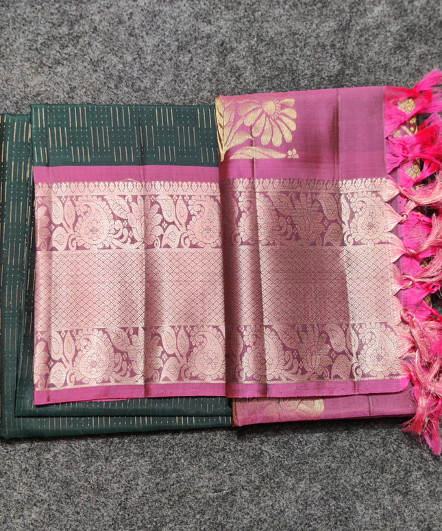 Meenakari kanchi lightweight pattu Saree - KMP127