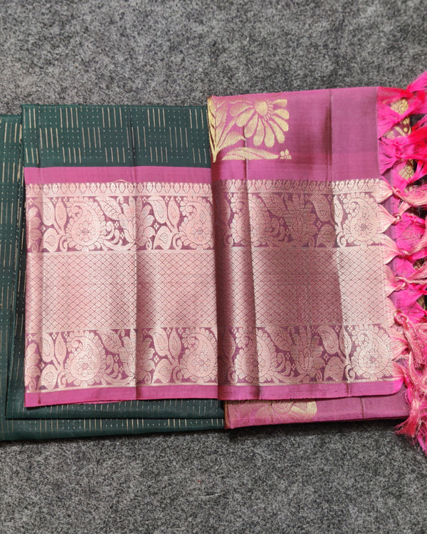 Meenakari kanchi lightweight pattu Saree - KMP127