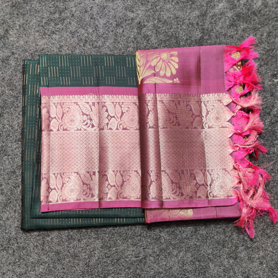 Meenakari kanchi lightweight pattu Saree - KMP127