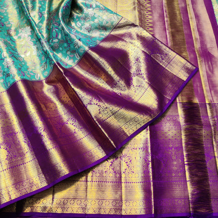 Kanchi Meenakari Brocade Pure handloom Silk Saree - KMP1795
