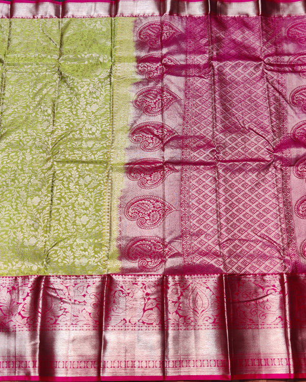 Kanchi pattu half fine Bridal Saree - HF13 alternate view