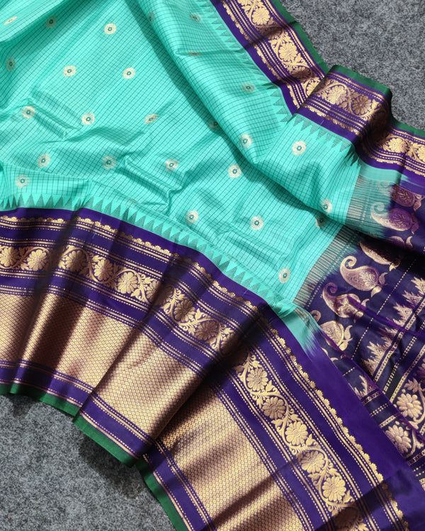 Gadwal Handloom pure silk- GPS41
