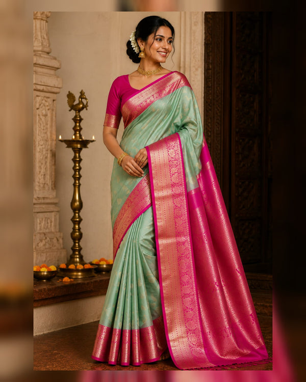 30%Off Kanchi pattu saree - KMP41