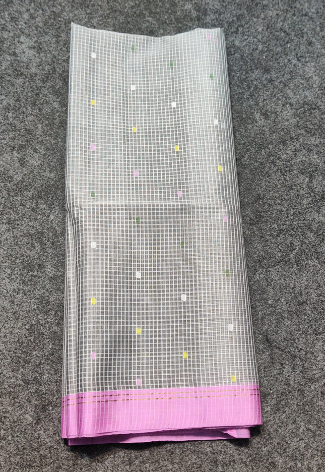 Jamdani handloom pure silk - JM08