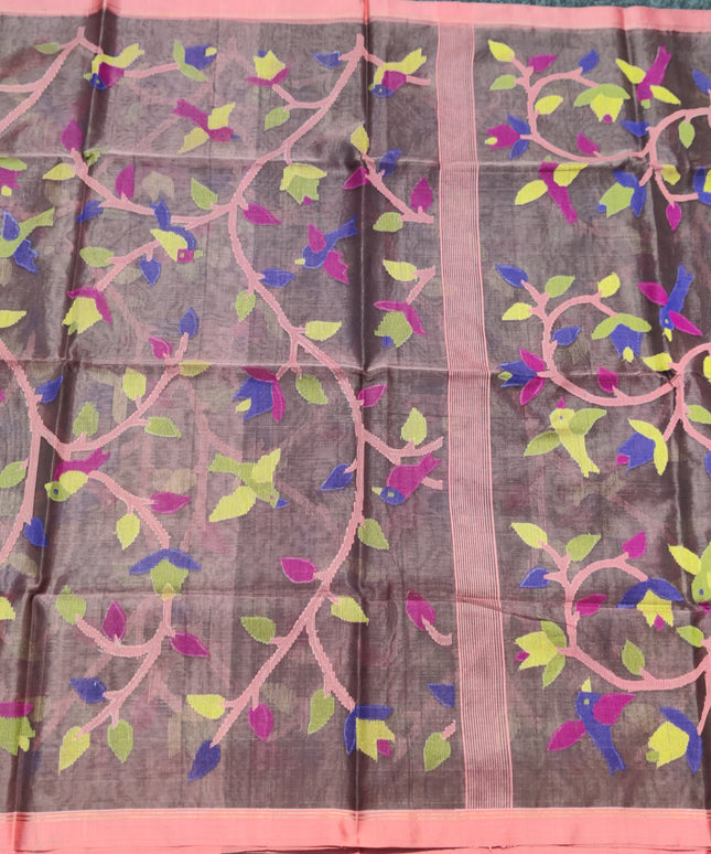 Jamdani handloom pure silk - JM15