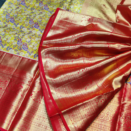 Kanchi Meenakari Brocade Pure handloom Silk Saree - KMP1781