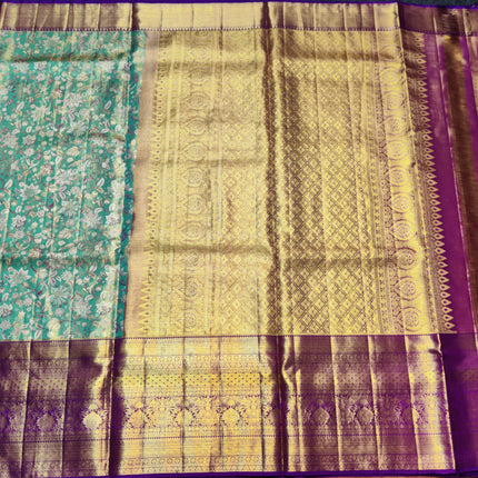 Kanchi Meenakari Brocade Pure handloom Silk Saree - KMP1795