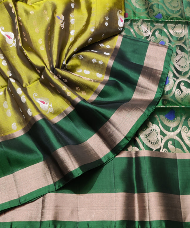 Lightweight pattu Scurt Border Saree - LWP84
