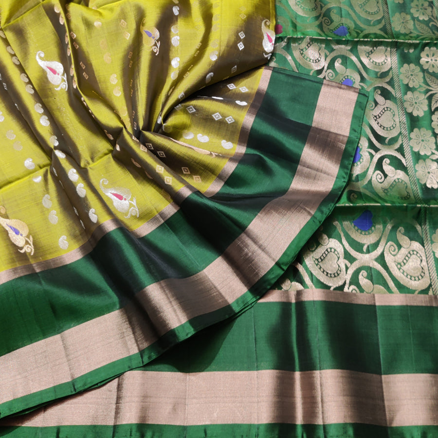 Lightweight pattu Scurt Border Saree - LWP84