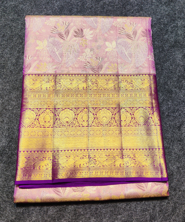 Kanchi Meenakari Brocade Pure handloom Silk Saree - KMP1794