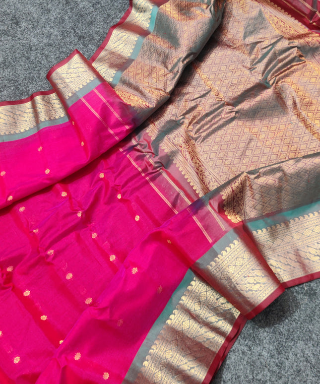 Gadwal Sico Silk Saree - GS157