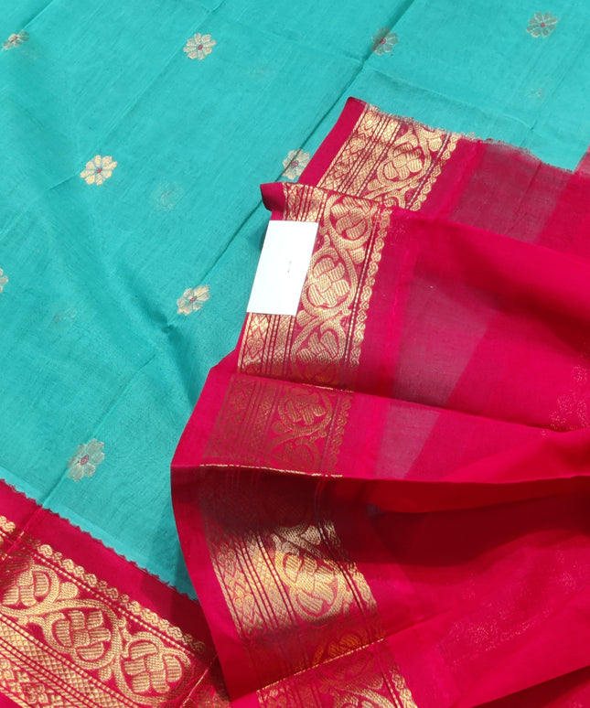 Gadwal Cotton With Butta Saree - GS07