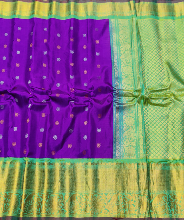 Gadwal pure handloom kuttu silk saree - GPS125