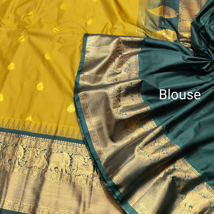 Gadwal Semi Silk Saree - GSM04