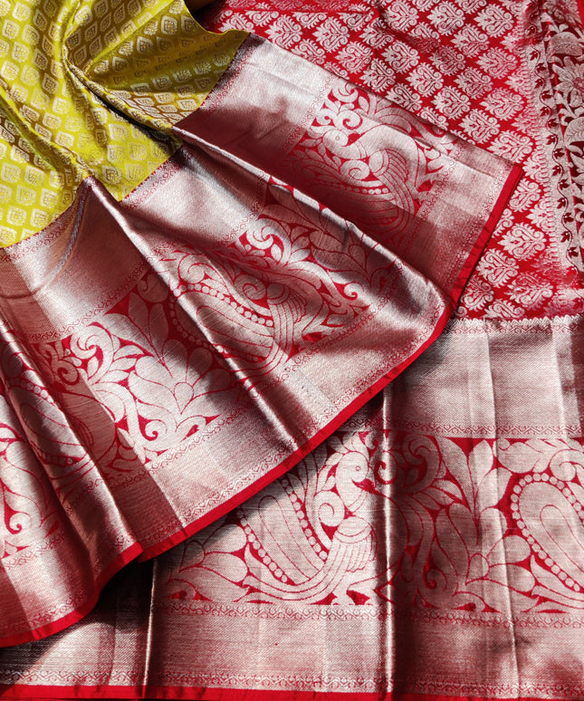 Kanchi pattu half fine Bridal Saree -HF271