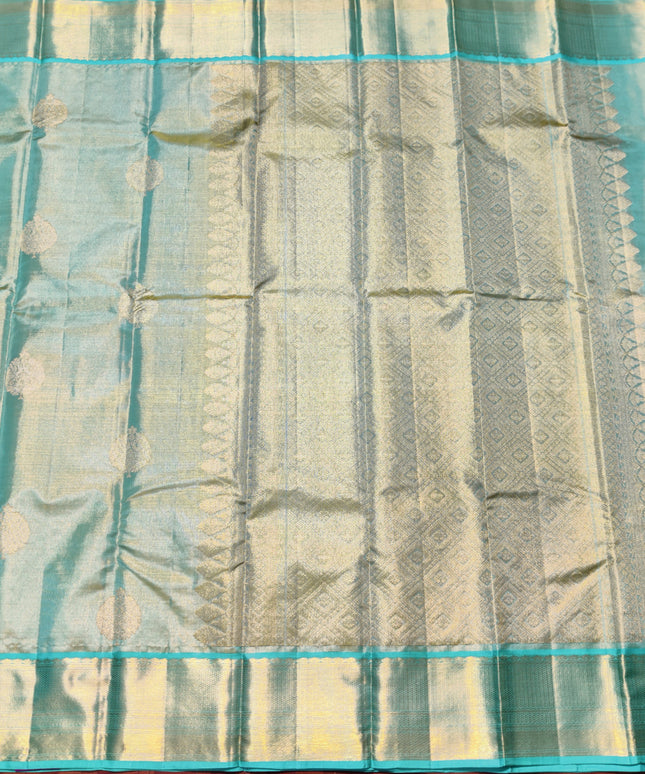 Kanchi Pure Handloom Tissue Silk Saree-KMP122
