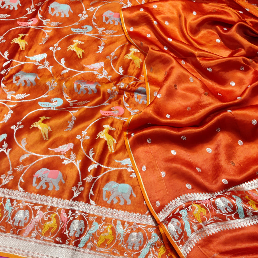 Mashru satin Silk Saree- MS50