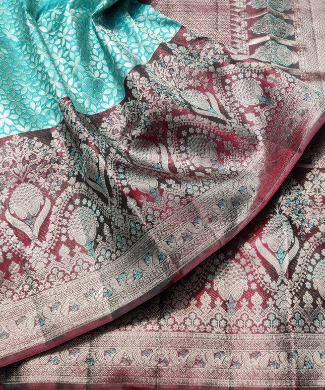 Kanchi Meenakari Brocade Pure handloom Silk Saree - KMP1981