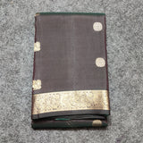 Kanchi pattu small border saree - KMP276