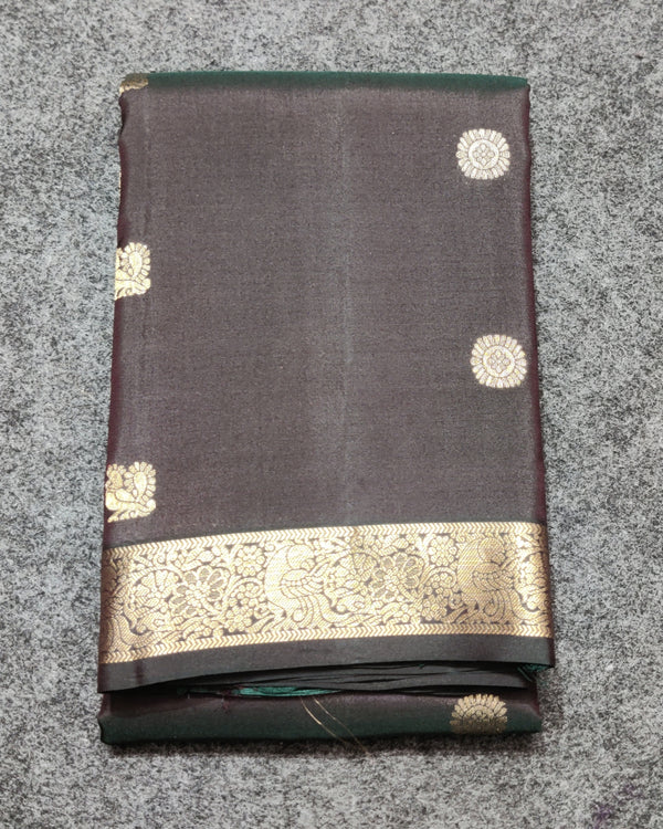 Kanchi pattu small border saree - KMP276
