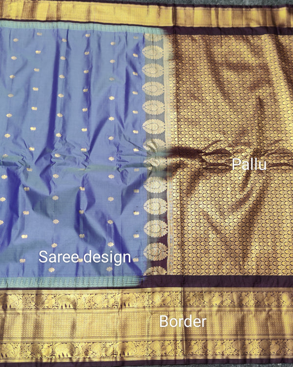 Gadwal Semi Silk Saree - GSM07 alternate view