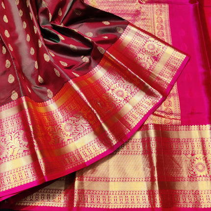 Kanchi pure vintage silk Saree - KMP2079