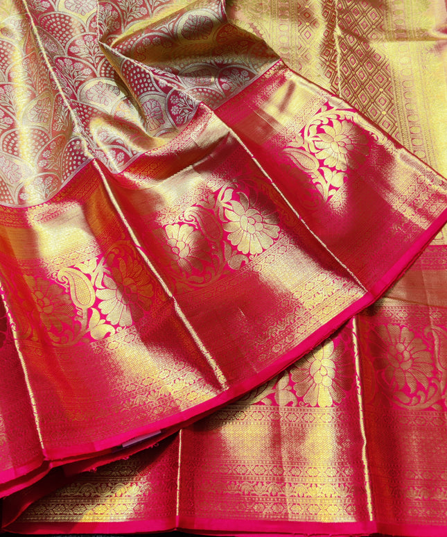 Kanchi Pattu Wedding Sarees @30% Off -KMP971
