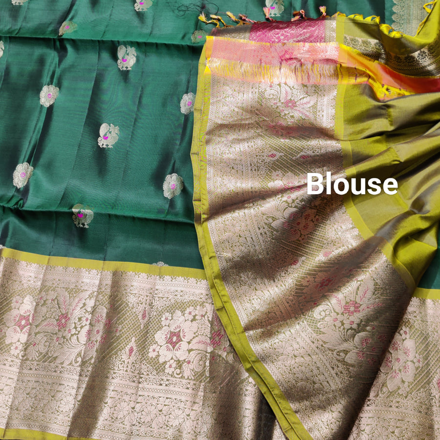 Meenakari kanchi lightweight pattu Saree - KMP143