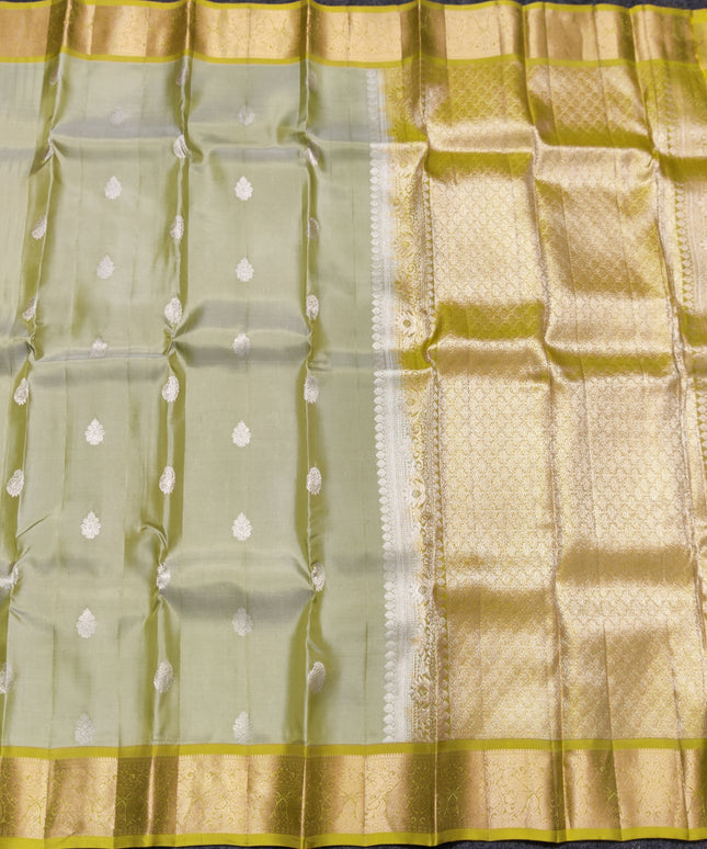 Kanchipattu small border saree - KMP98