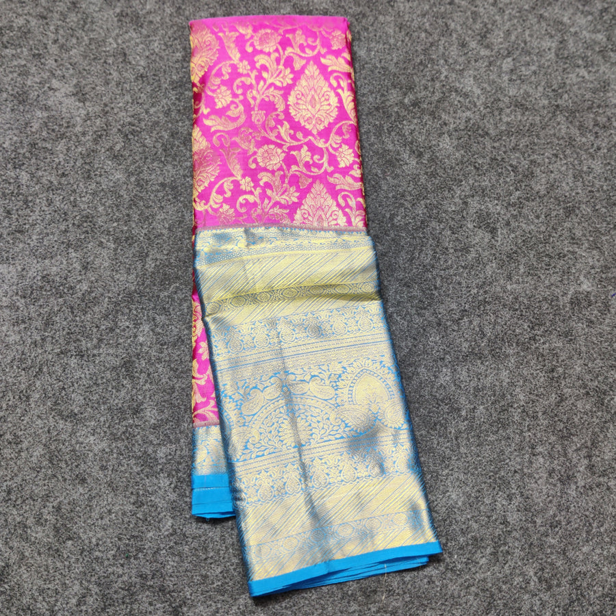 Kanchi pattu half fine bridal wear saree HF01