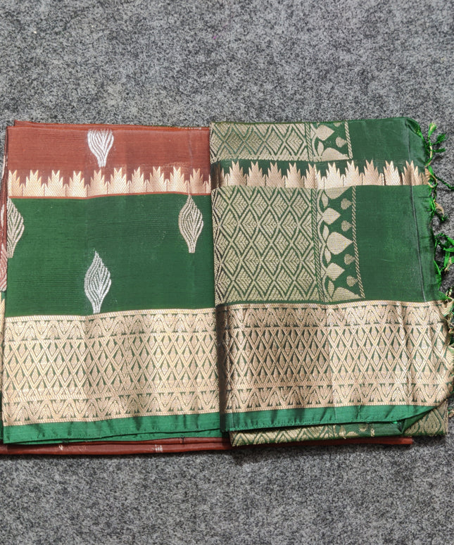 Lightweight pattu Scurt Border Saree - LWP85