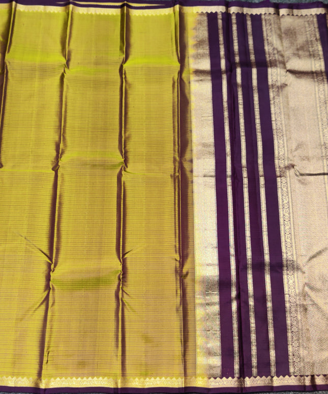 Kanchi pattu small border saree - KMP3015