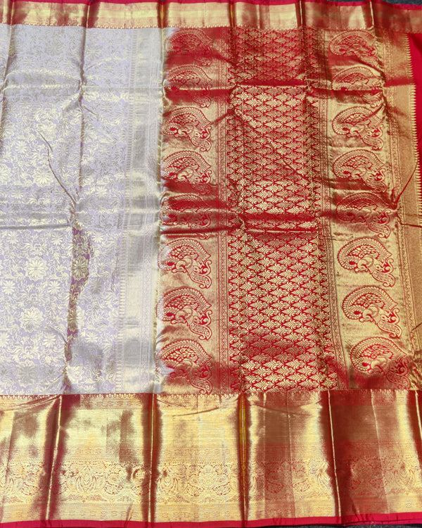 Kanchi pattu half fine bridal wear saree HF32 alternate view
