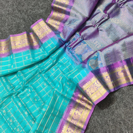 Gadwal Sico Silk Saree - GS163