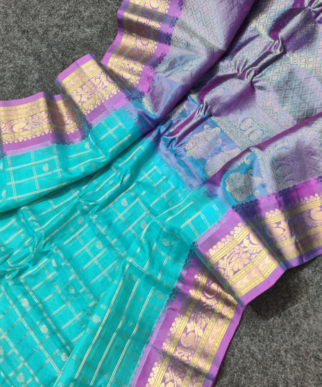 Gadwal Sico Silk Saree - GS163