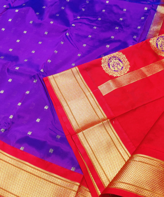 Gadwal Paithani Soft Silk Saree- GSM05