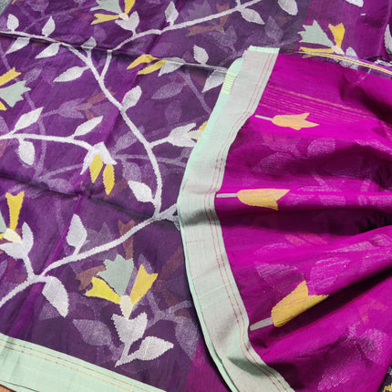 Jamdani handloom pure silk - JM10